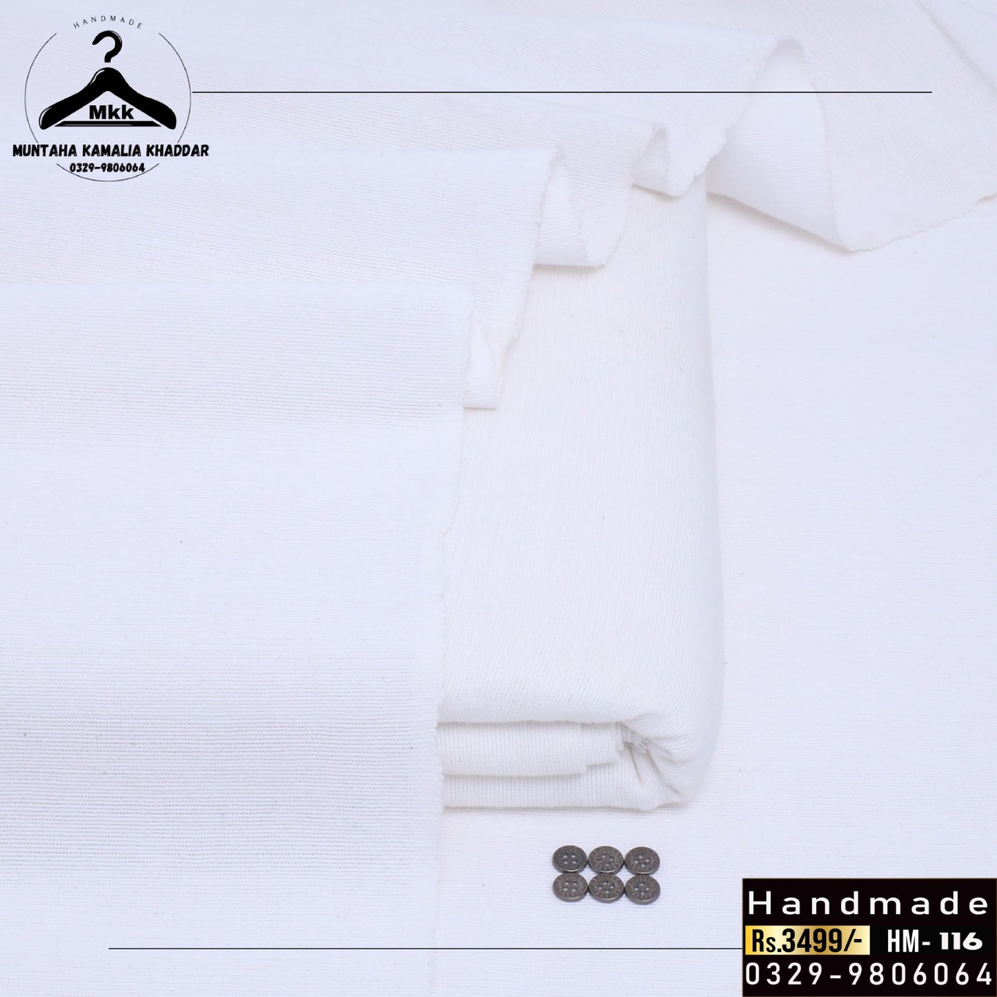 WHITE PREMIUM KAMALIA KHADDI KHADDAR EDITION