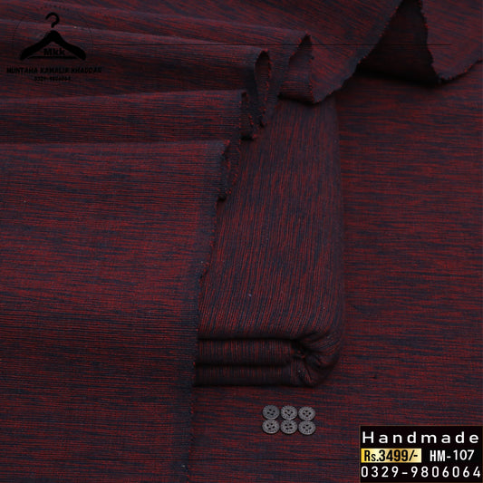 MAROON ROYAL KAMALIA KHADDI KHADDAR SIGNATURE LINE