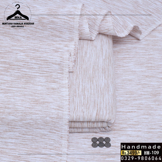 LIGHT BEIGE SUPREME KAMALIA KHADDI KHADDAR SERIES