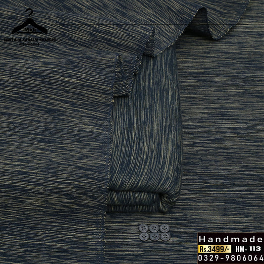 DARK GRAY HANDMADE KAMALIA KHADDI KHADDAR PREMIUM COLLECTION