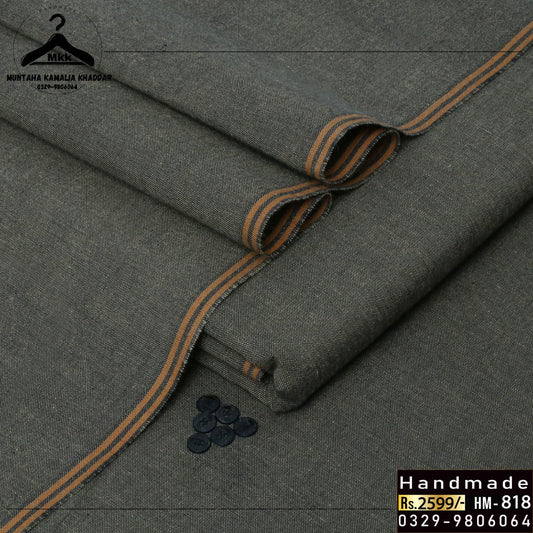 Dark Gray – Premium Kamalia Single Goli Cotton Fabric | Sophisticated, Comfortable & Durable