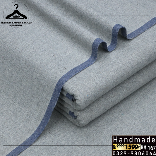 Grey – Soft Gray Dyed Kamalia Khaddar