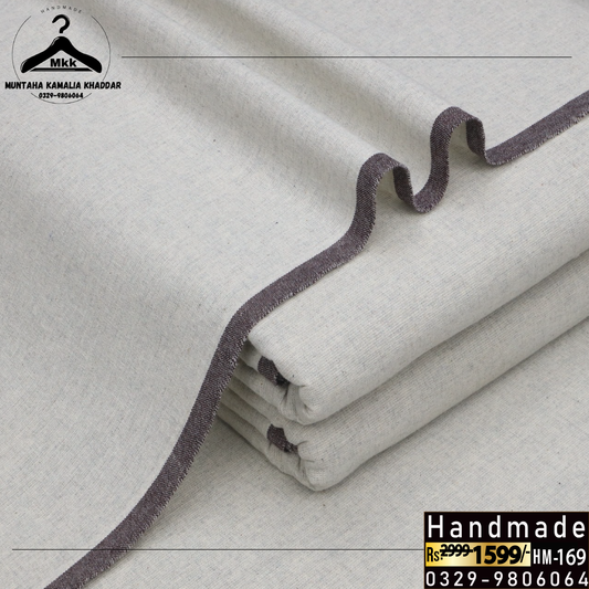 Off Grey – Soft Gray Dyed Kamalia Khaddar